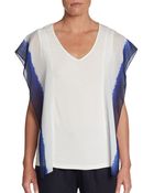Ellen Tracy Shoulderoverlay Top - Lyst