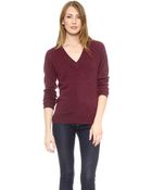 Feel The Piece Cleo Cashmere Sweater - Burgundy - Lyst