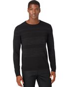 Calvin Klein Spacedye Crewneck Pullover - Lyst