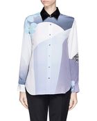 3.1 Phillip Lim Floral Collage Silk Shirt - Lyst