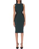 Victoria Beckham Icon Banded-back Stretch-crepe Dress - Lyst