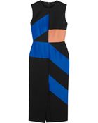 Roksanda Villare Paneled Wool, Cotton And Silk-Blend Dress - Lyst
