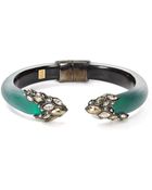 Alexis Bittar Lucite & Crystal Lace Bypass Hinge Bangle - Lyst