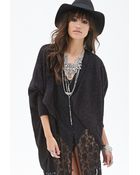 Forever 21 Draped Dolman Cardigan - Lyst