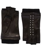 Michael Kors Fingerless Studded Gloves - Lyst
