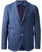 Tagliatore Button Blazer - Lyst