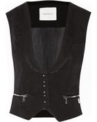 Balmain Denim Vest - Lyst