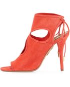Aquazzura Sexy Thing Tie-back Keyhole Sandal - Lyst