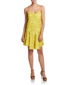 Tibi Ibis Printed Ruffle Dress - Lyst