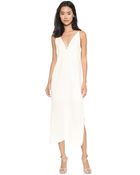 Zimmermann V Long Dress Pearl - Lyst