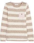 Chinti & Parker Contrast-Pocket Striped Cashmere Sweater - Lyst