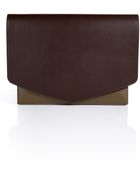 Maison Martin Margiela Leather Two-Tone Clutch - Lyst