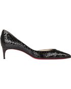 Christian Louboutin Python Iriza Half D'Orsay Pumps - Lyst