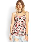 Forever 21 Floral Print Cami Top - Lyst