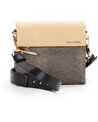 Pour La Victoire Leather Tweed Shoulder Clutch - Lyst