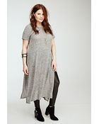 Forever 21 Heathered Maxi Dress - Lyst