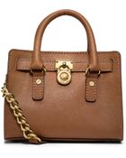 Michael Kors Hamilton Saffiano Leather Mini Messenger - Lyst