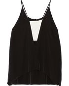 Mason by Michelle Mason Paneled Silk Top - Lyst