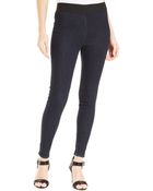 Karen Kane Denim Leggings - Lyst