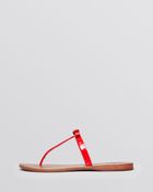 Tory Burch Flat Thong Sandals Leighanne - Lyst