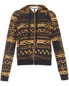 Versus Chain-print Hooded Sweatshirt - Lyst