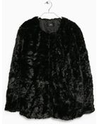 Mango Faux Fur Coat - Lyst