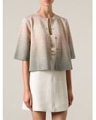 M Missoni Cropped Textured Cardigan - Lyst