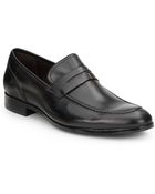 Saks Fifth Avenue Black Label Leather Penny Loafers - Lyst