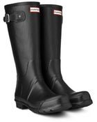 Hunter Original Ribbed Leg Wellington Boots - Lyst