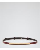 Reiss Almira Metal Bar Skinny Belt - Lyst