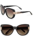 Roberto Cavalli Round Cat'S-Eye Quilted Detail Sunglasses - Lyst