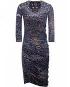 McQ by Alexander McQueen Feather Print Dress - Lyst