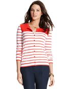 Tommy Hilfiger Stripe Cardigan - Lyst