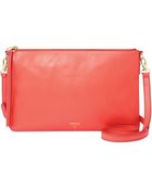 Fossil Sydney Leather Top Zip Crossbody - Lyst