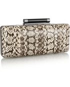 Diane von Furstenberg Tonda Elaphe Box Clutch - Lyst