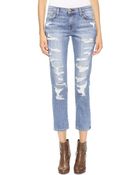 Current/Elliott The Rigid Fling Jeans - Vintage Tattered - Lyst