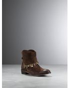 Patrizia Pepe Low Boots In Suede - Lyst