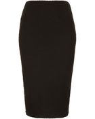 Topshop Tall Chevron Textured Tube Skirt - Lyst