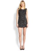 Theory Forella Sequined Embroidered Dress - Lyst