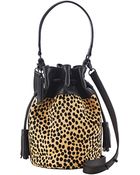 Loeffler Randall Cheetah Printed Haircalf Industry Bag - Lyst
