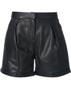 Muubaa Leather Shorts - Lyst