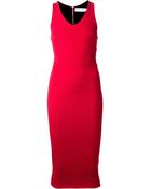 Victoria Beckham Fitted Dress - Lyst