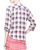 Etoile Isabel Marant Ugo Plaid Buttondown Shirt - Lyst
