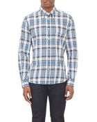 Hartford Madras Plaid Shirt - Lyst