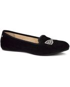 Ugg Australia Alloway Crystal Bow Suede Flats - Lyst