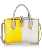 River Island Grey Colour Block Bowler Bag - Lyst