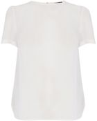 Oasis Sheer Woven Tee - Lyst