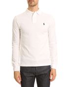 Polo Ralph Lauren White Slim-Fit Stretch Polo - Lyst