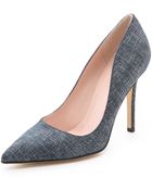 Kate Spade Larisa Suede Pumps - Blue Jean - Lyst