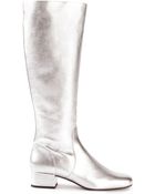 Saint Laurent 'Babies' Mid-Calf Boots - Lyst